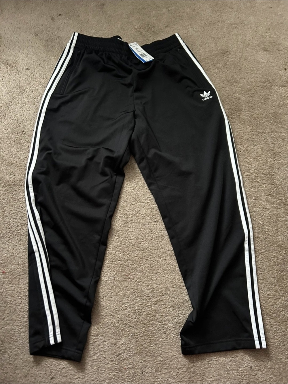 adidas Originals Firebird Trackpants With Trefoil Logo. Men's XL/ Women's Baggy